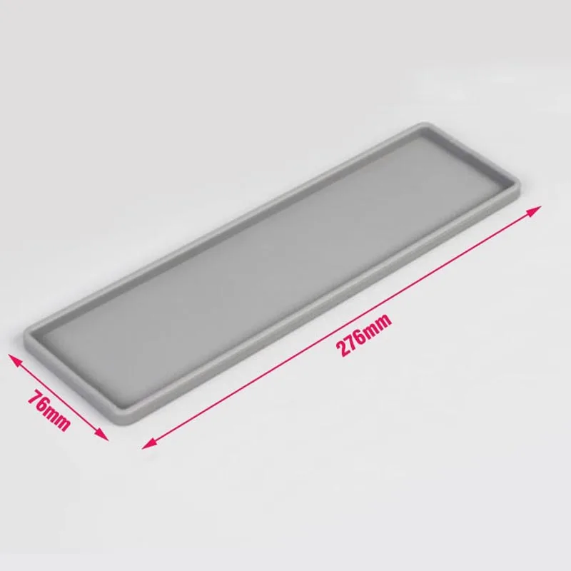 Silicone Soft Mat Organizer Tray Non Slip Mat Plastic Flat 276mm Anti-slip Twistable Bottle Holder for Bathroom or Countertop wooden serving tray tea tray utensil organizer