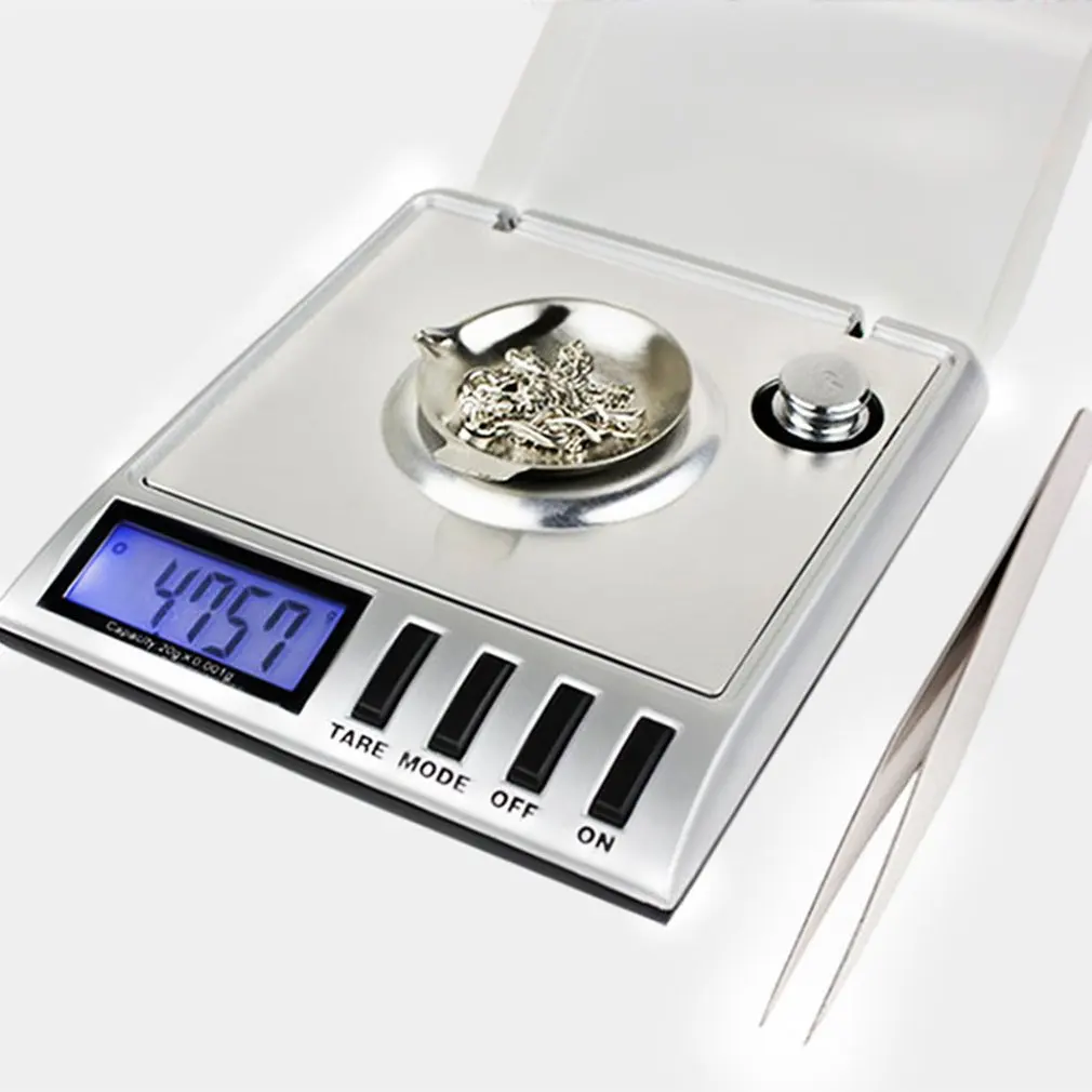 20g/0.001g High Precision Pocket Weighing Scale Backlight LCD Digital Jewelry Lab Scales Diamond Gold Germ Scale