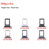 100pcs/Lot Dual Single SIM Card Tray Holder For iPhone 12 Pro Max SIM Card Slot Reader Socket Adapter Waterproof Rubber Ring