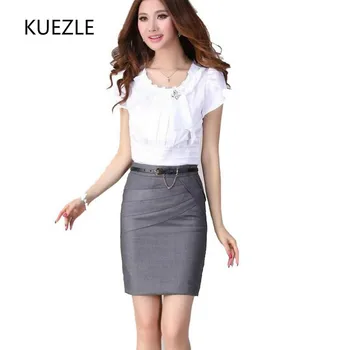 

Elegant package hip skirt 2020 spring professional women's new mini retro Skirts black gray beige navy Korean short skirt S-4XL