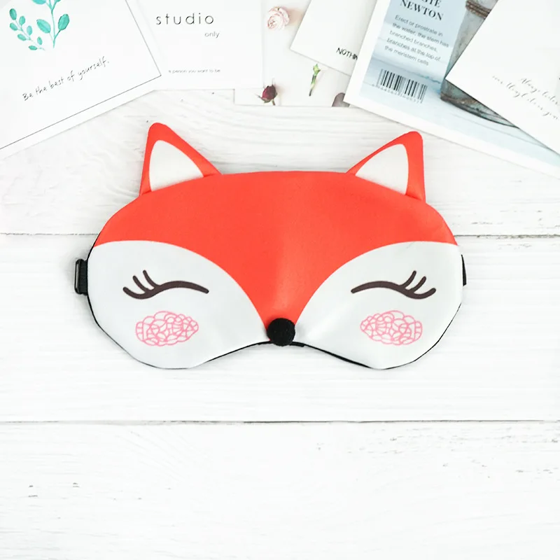 

Silk Eye Patch Shading Breathable Fox Cartoon Travel Sleeping Eye Patch