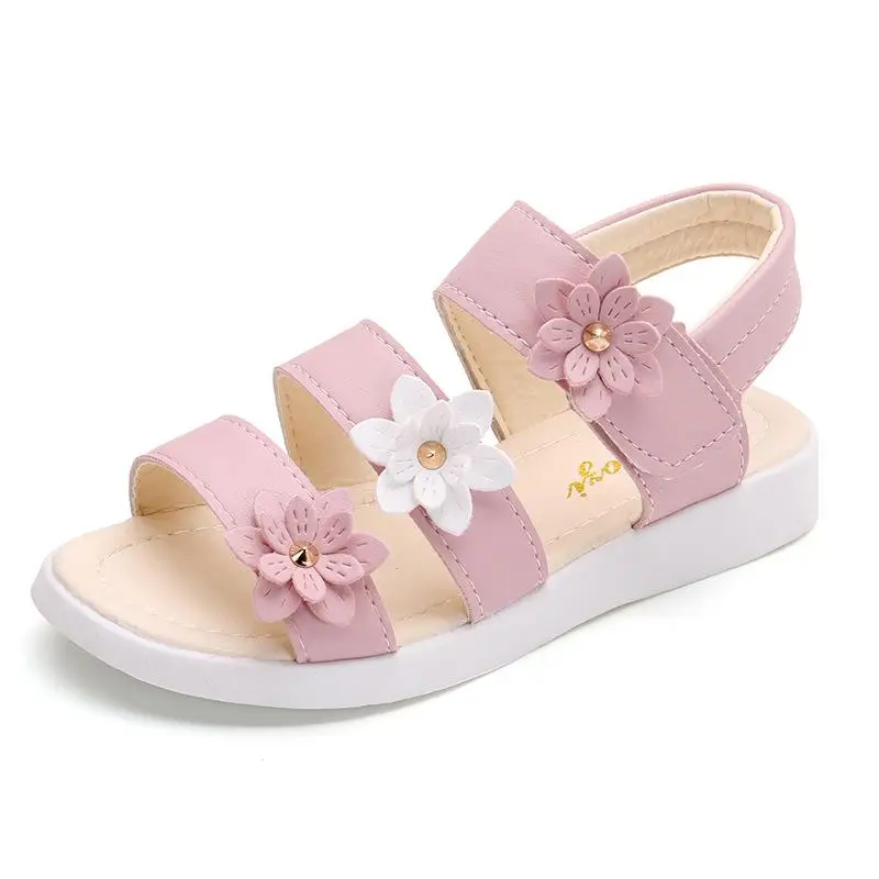 Childrens Shoes Sandals Gladiator Girls Summer-Style Princess Kids Flat Soft Beautiful