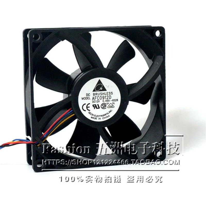 Оригинальный AFC0912D 12V 0.46A 9225 9 см четырехпроводный ШИМ Процессор серверного шасси вентилятор охлаждения
