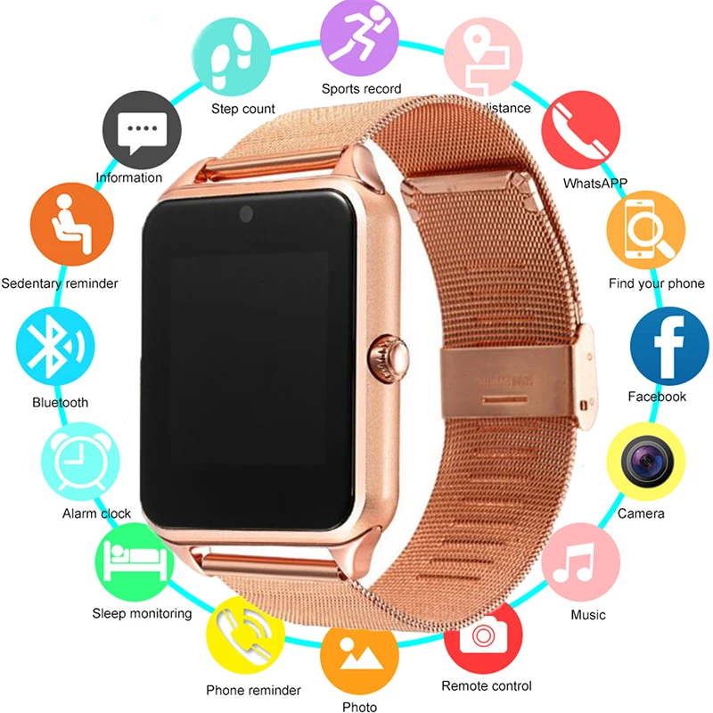 

New Smart Watch GT08 Plus Metal Clock with Sim Card Slot Push Message Bluetooth Connectivity Android IOS Phone Smartwatch PK S8