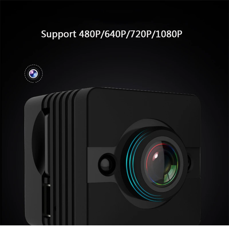 Full HD 1080P мини-камера SQ12 IR ночного видения уличная спортивная камера с водонепроницаемой оболочкой CMOS сенсор Видеокамера