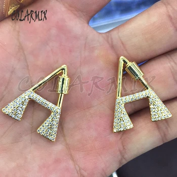 

8Pcs Gold letter pendant Spiral alphabet pendant gift for lady for jewelry making fashion jewelry pendant 505111