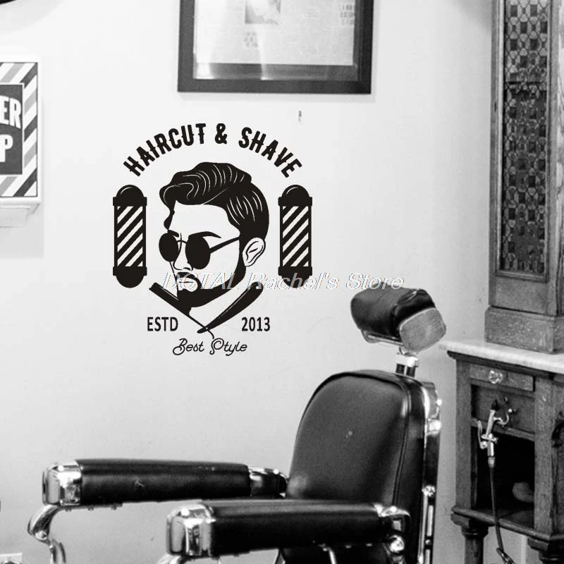 Moda salão de cabeleireiro secador de cabelo ferramentas de corte  cabeleireiro arte da parede impressões cartazes moderno beleza cabeleireiro  quarto decoração pintura - AliExpress