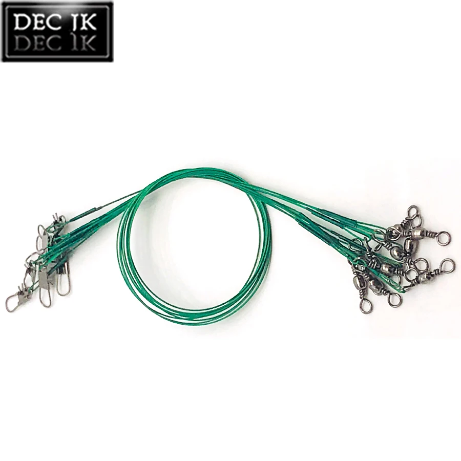 

Lead Core Leashes For Fishing Leash Material Steel/Shock Leader Line 20Pcs Anti-Bite Steel Wire Braided Fishing Line Leadcore