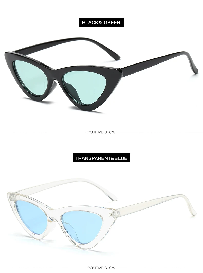 Новые модные милые сексуальные женские солнцезащитные очки кошачий глаз женские винтажные брендовые маленькие кошачьи Солнцезащитные очки женские очки оculos De Sol UV400
