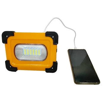 

Emergency Solar-Lighting Led spotlight USB recharging portable flood light mobile phone multifunction work light