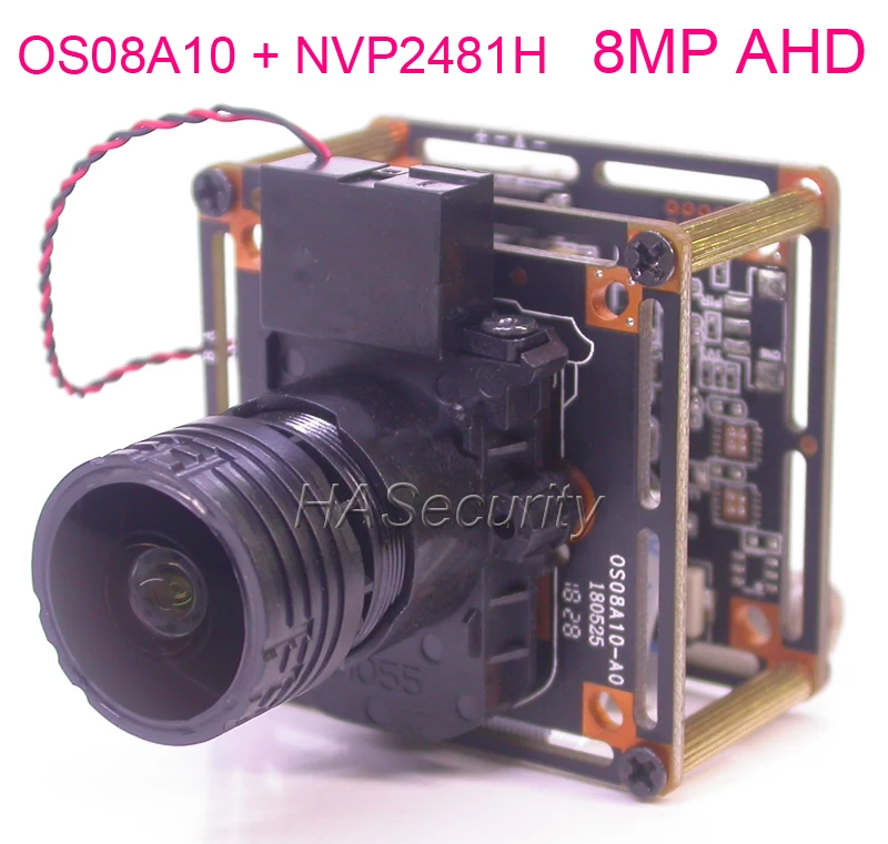AHD 8.0MP @ 15FPS 3840x2160 1/1. 8 &quotOmniVision OS08A10 CMOS + NVP2481 камера с модулем печатной платы OSD кабель