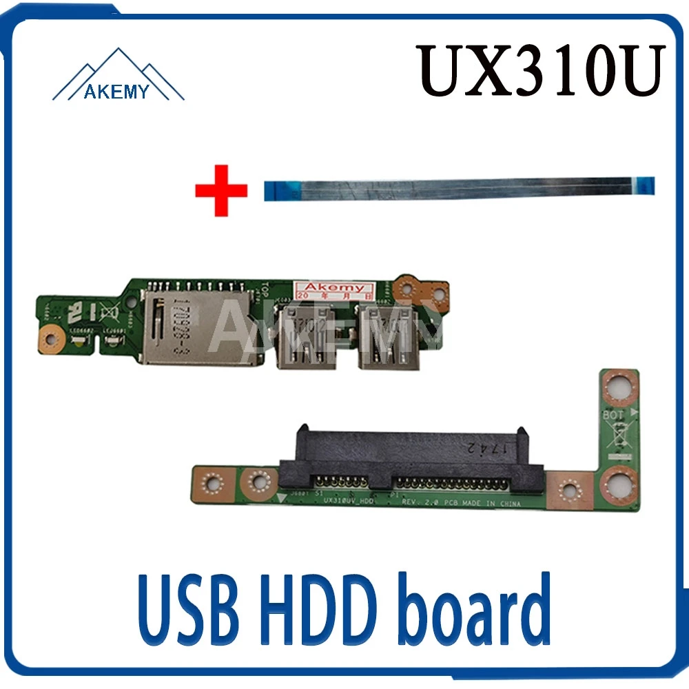 Бесплатный кабель для For Asus UX310UA UX310UV UX310UQ UX310UQk UX410UQK UX410U USB аудио usb плата ноутбука HDD
