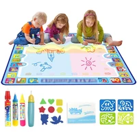 Coolplay Magic Water Drawing Mat Coloring Doodle Mat with Magic Pens Montessori Toys Painting Board Educational Toys for Kids 1