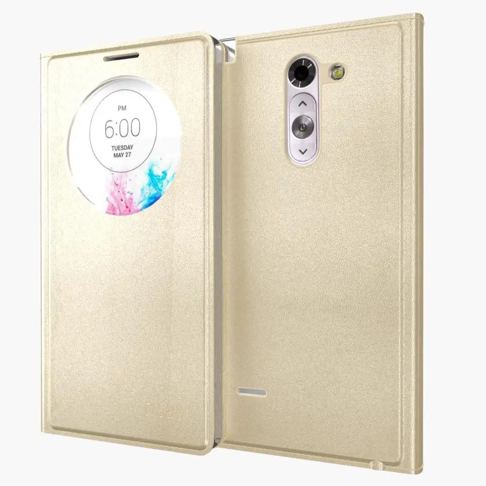 Модный чехол с окошком для LG G3 Stylus D690 D690N Роскошный кожаный флип сумка мобильного