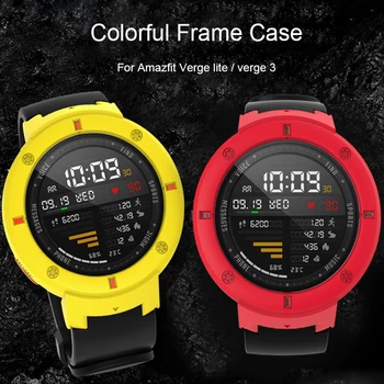

Protective PC Case Cover for Amazfit Verge Lite Smart Watch Tough Armor protector Frame Bumper for Xiaomi Huami Amazfit 3 Shell