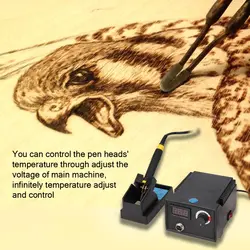 23 шт. цифровой электрический Тыква деревянная пирография машина инструмент-указатель пирография машина электроcautery ручка нагрев ручка