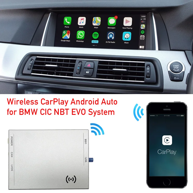 Автомобильный интерфейсный бокс Apple CarPlay для BMW CIC система E70 E71 E72 E60 E90 E87 F10 F20 F30 F01 F06