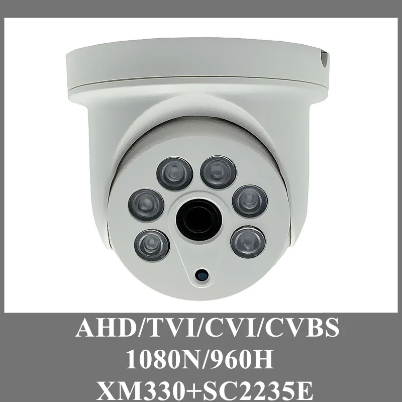 Аналоговая потолочная купольная камера AHD/CVI/TVI/CVBS 1080N 960H BNC инфракрасное ночное