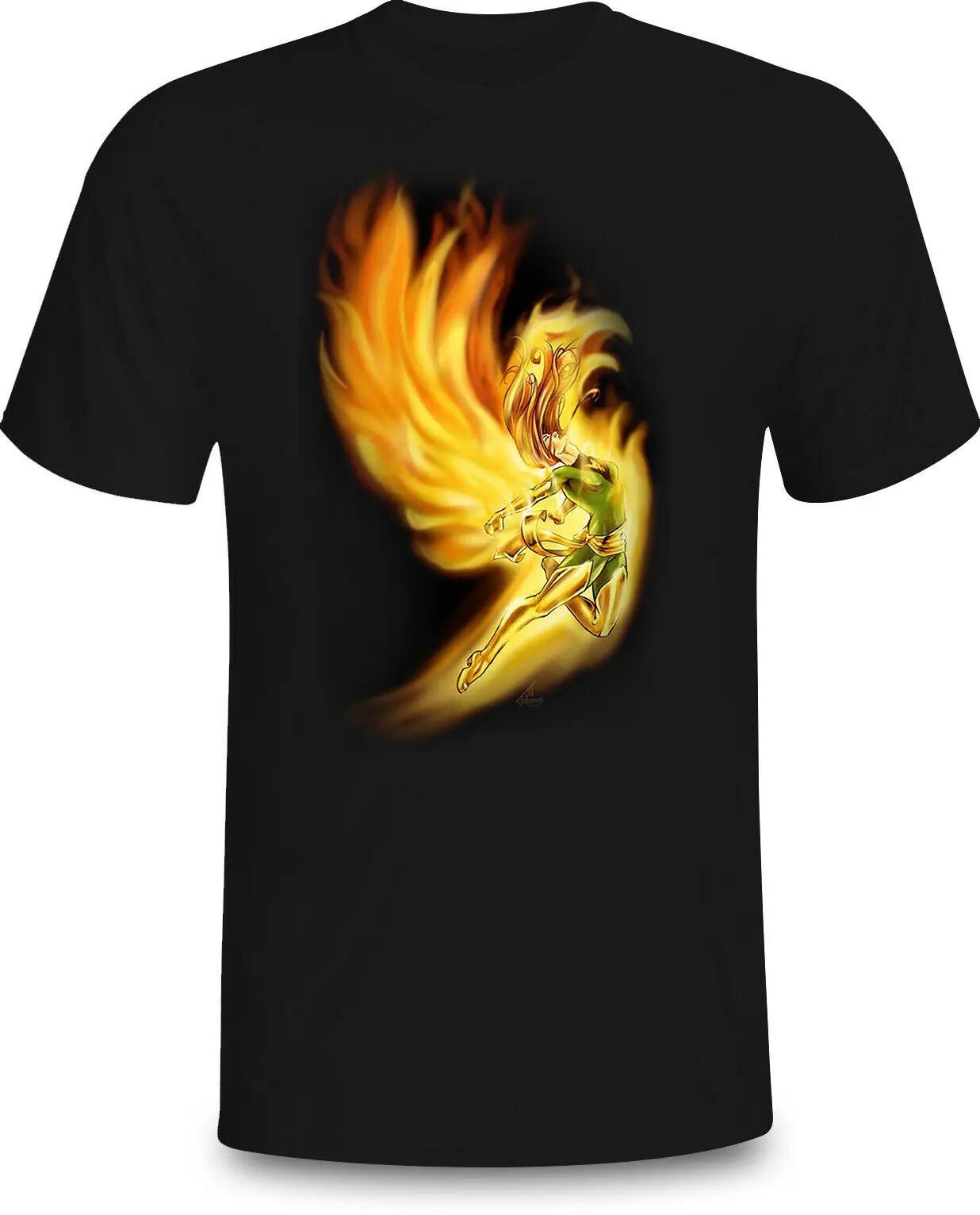 Темно Феникс джинсовая серая рубашка X men Comics Tee черный темно синий Мужская WO S 3XL| |