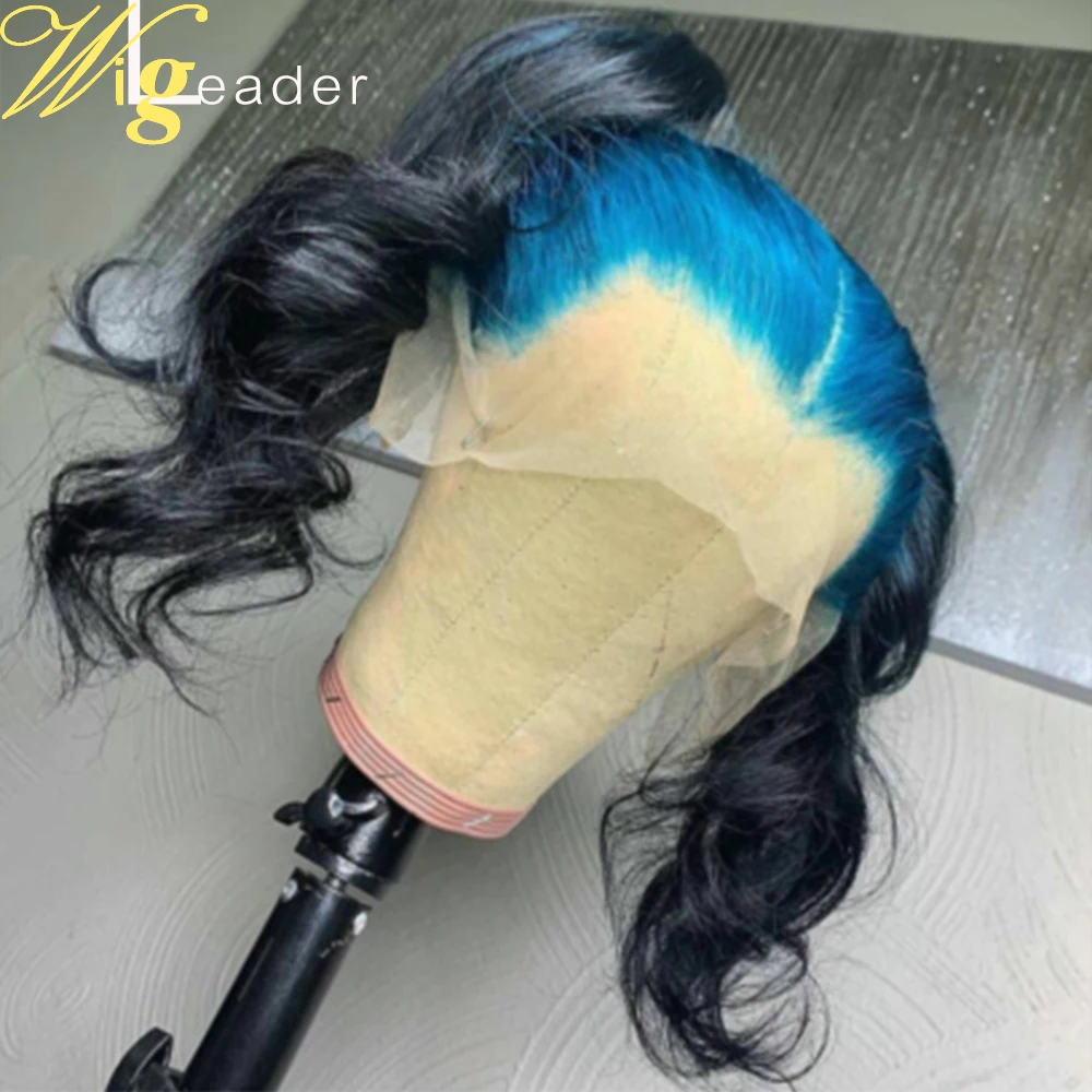 Парик Wigleader Remy из натуральных волос на сетке спереди с эффектом омбре волнистый