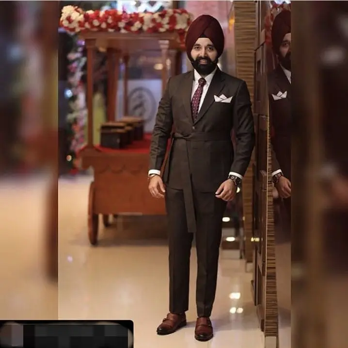 Fashion 2020 Lange Mouw Riem Man Pak 