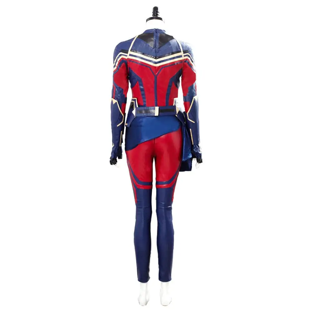 Avengers Endgame Captain Marvel Costume for Women and Girls - Carol Danvers Cosplay Jumpsuit for Halloween Carnival image 3