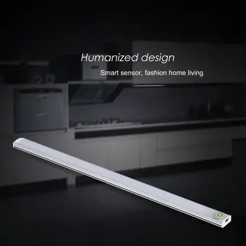 

Thin Touch Dimming Smart Motion Sensor USB LED Wall Lights Night 21 Bar Light Personality for Pathway Staircase Wall Fridge