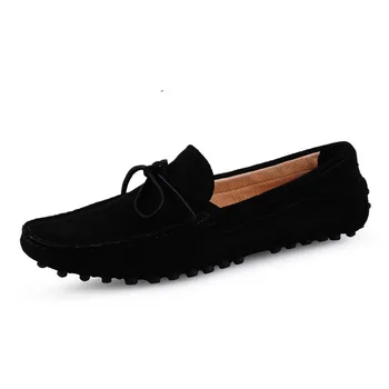 

Vanmie Men Loafers Casual Men Shoes Leather Moccasins Men Slip On Loafers Shoes Suede Leather Men's Boat Shoes Plus Size 38-45