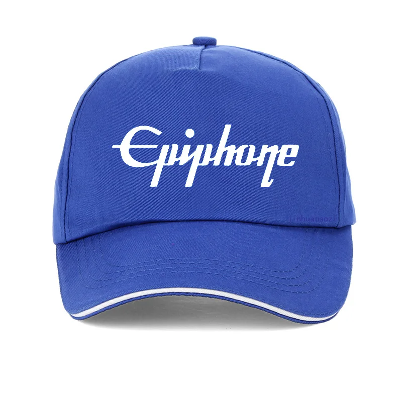 Синий Epiphone 5 бейсболка с принтом модная классная Повседневная Бейсболка Летняя унисекс регулируемая бейсболка шляпа бренда Gorra hombre - Цвет: Синий