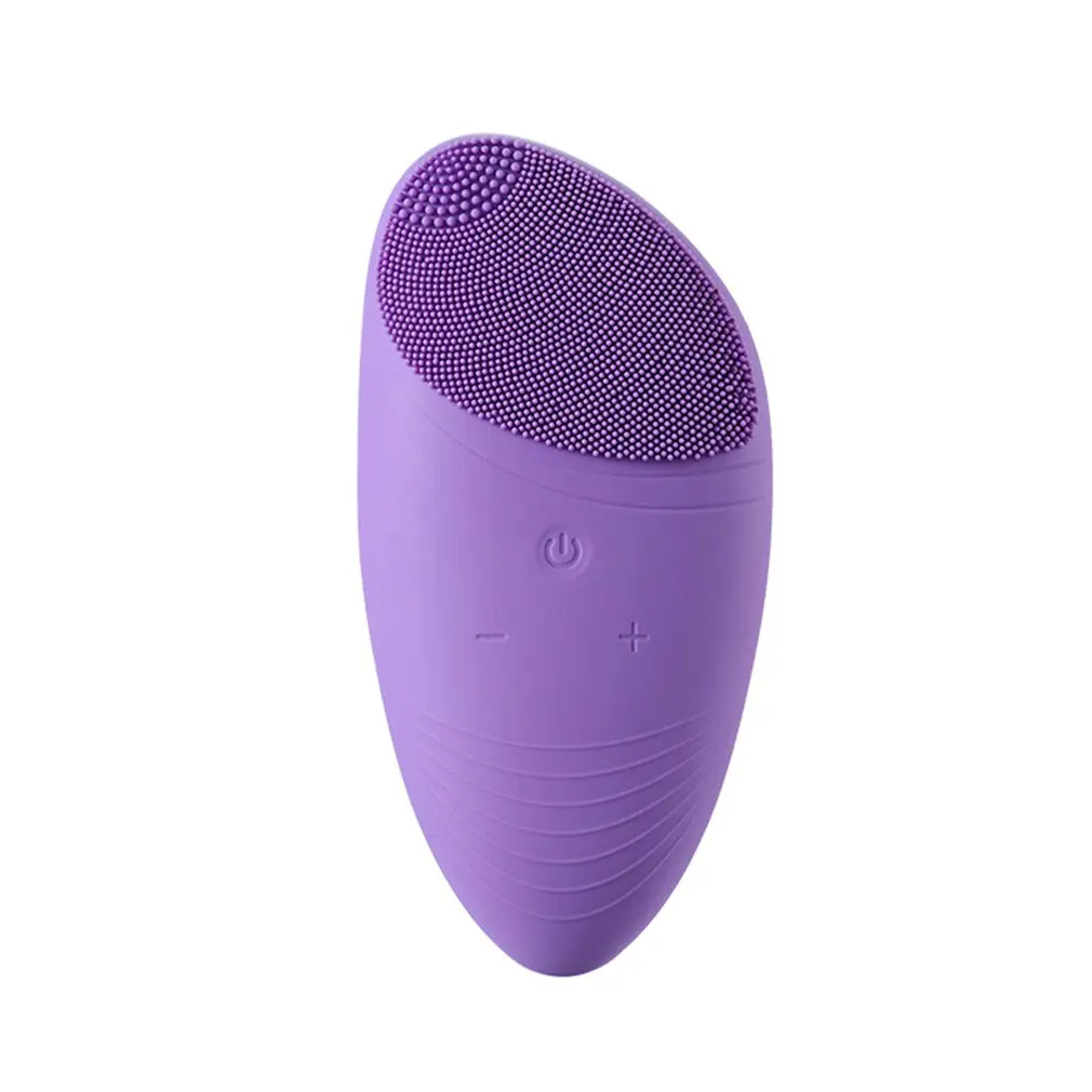 

Electric Silicone Facial Cleansing Brush Sonic Vibration Massage Usb Rechargeable Smart Ultrasonic Face Cleaner Beauty Tool