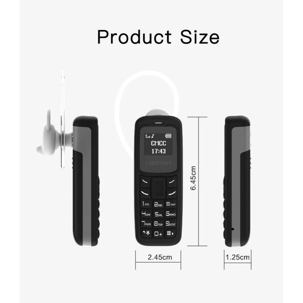 BM30 Карманный Маленький Мини GSM мобильный телефон Bluetooth гарнитура для дозвонщика мобильного телефона