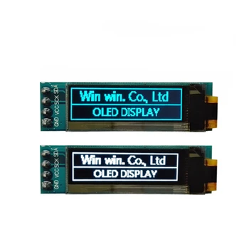 

0.91 inch 128x32 IIC I2C White / Blue OLED LCD Display DIY Module SSD1306 Driver IC DC 3.3V 5V for arduino