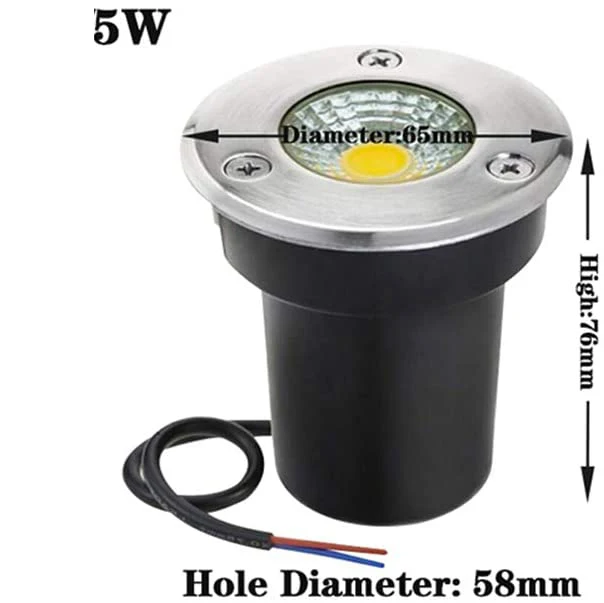 Waterproof 5W 10W 3W LED Underground Light Ground Garden Path Floor Lamp Outdoor Inground Buried Yard  Landscape 220v DC12v 5W