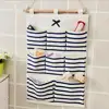 50%HOT6/8 Pockets Cotton Linen Fabric Wall Door Hanging Bag Organizer Storage Pouch 4