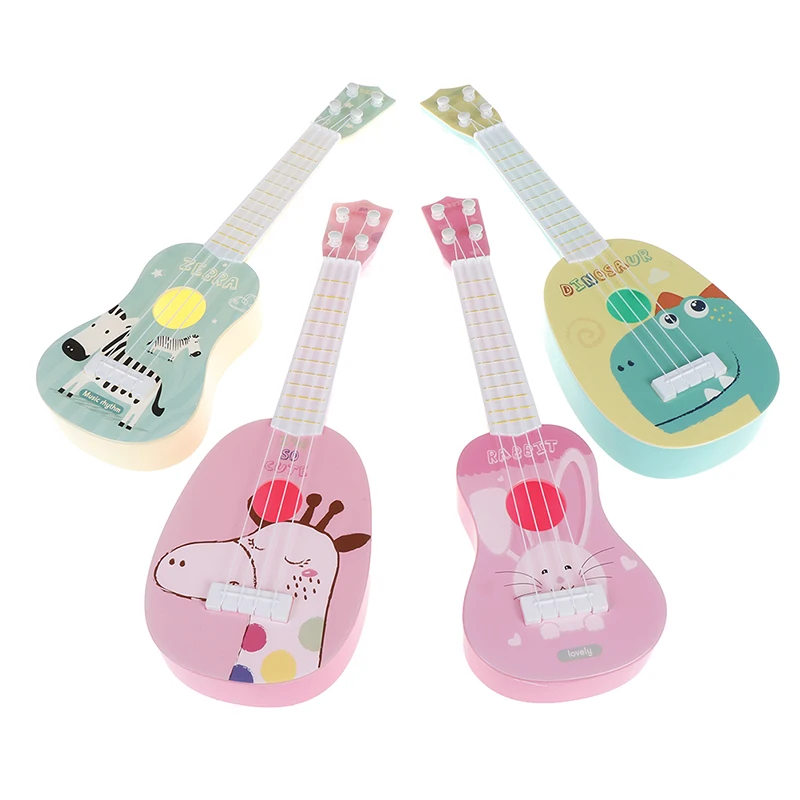 New Mini Guitar Doll House Simulation Guitar Ukulele Children Baby Educational Wisdom  Gift Kids Musical Instrument Toys