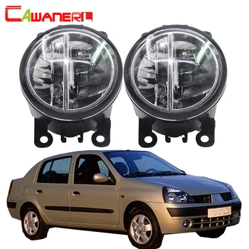 

Cawanerl 2 X Car LED Bulb Fog Light 4000LM DRL Daytime Running Light 6000K White 12V High Bright For Renault Thalia 1998-2015