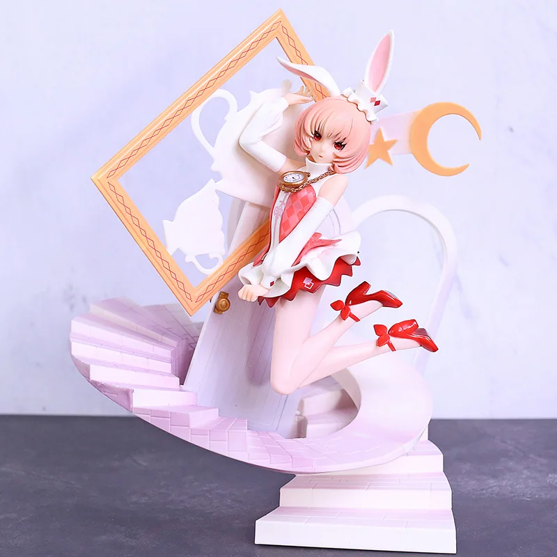 

FairyTale Another Alice In Wonderland White Rabbit PVC Figure Doll Collectible Model Toy Brinquedos Figurals