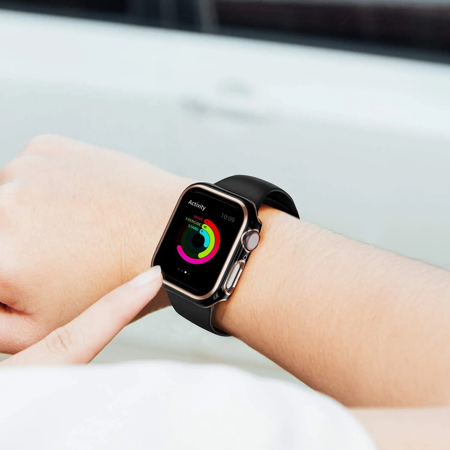 Full Screen Protector Bumper Frame Case for Apple Watch 6/SE/5/4/3/2/1 Cover Slim Tempered Glass Film for iWatch 4/5