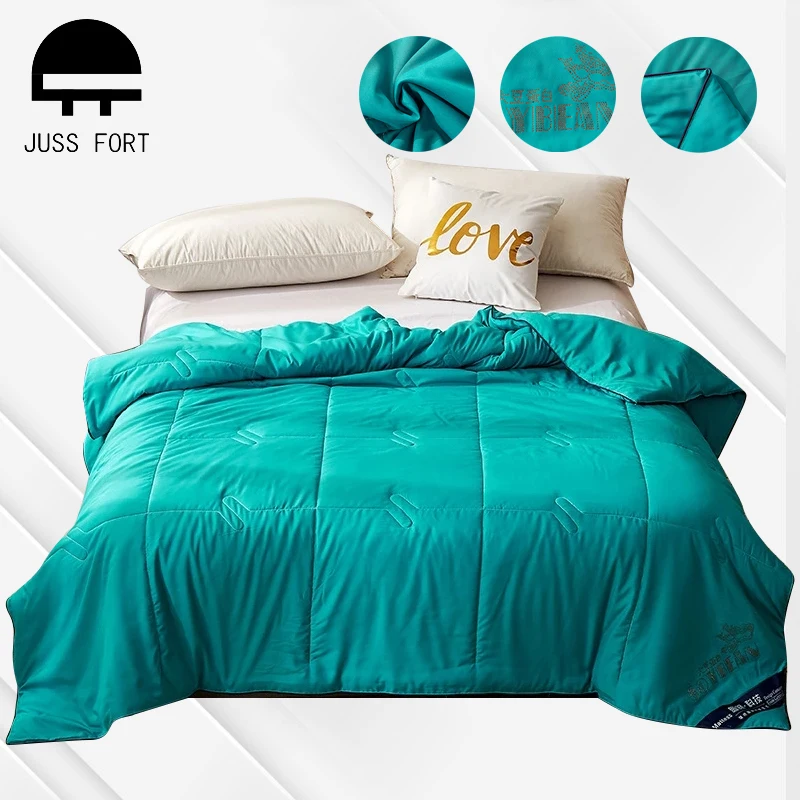 

Summer Air-conditioning Quilt Soft Breathable Throw Blanket Thin Comforter Bed Cover Ice Silk Bedspread Coverlet Home textiles