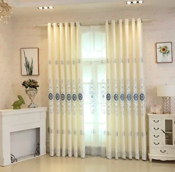 

Luxury European Style Embroidered Blackout Curtains Are Suitable for Living Room Bedroom Balcony Curtains Customization