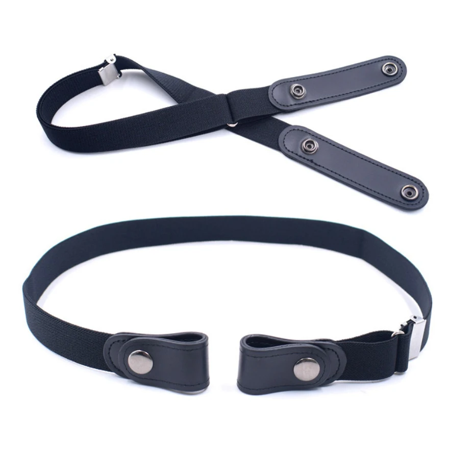 New Unisex Buckle-Free Waist Belt for Jeans Pants,No Buckle Stretch Elastic Waist Women Belt Men,lazy Belt DropShipping leather belt price Belts