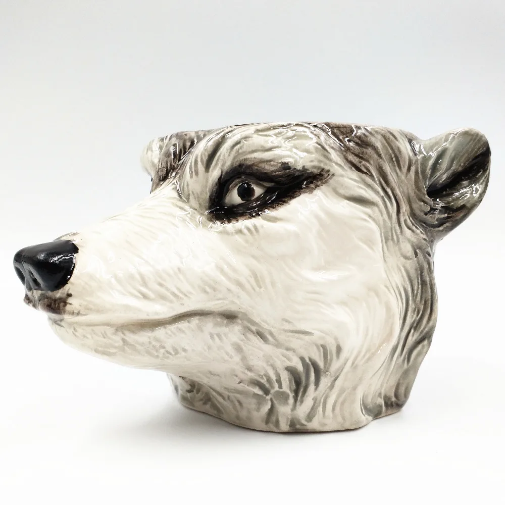 

Funny 3D stereo simulation animal ceramic mug Hand painted dog Eagle Orangutan Coffee Cup