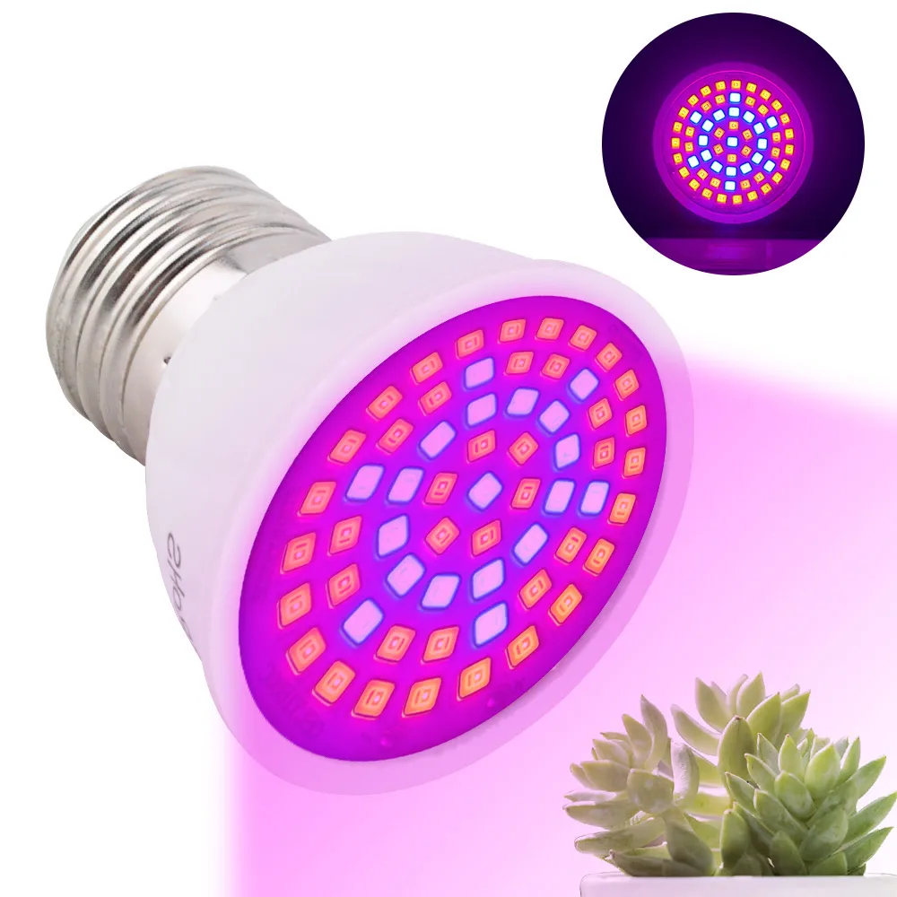 

Full Spectrum LED Plant Grow Light Bulb E27 110V 220V 60 LEDs Phytolamp For Indoor Garden Greenhouse Hydroponics Plants Flowers