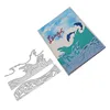 Sea Wave Frame Scrapbook Cut Die Background Mold Metal Cutting Dies Embossing Card Paper Craft Knife Mould Blade Punch Stencils ► Photo 1/5