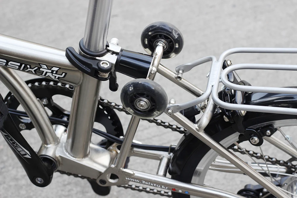 3SIXTY хромированный стальной складной велосипед 1" 349 городской коммутируемый велосипед с суппортом, задний тормоз, внутренний складной велосипед с 3 скоростями