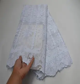 

African Lace Fabric 2020Embroidered Nigerian Wedding Lace Fabric High Quality French Tulle Lace Fabric Beads Stones