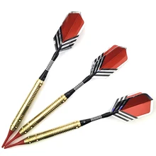 3 шт. высокое качество Чистый медный вал и красный полет Дартс в безопасности с коробкой для игры в помещении