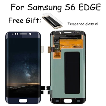 

Original Super Amoled For Samsung Galaxy S6 Edge G925F LCD Display Touch Screen Digitizer Assembly Dead Dotsscreen Free Gift