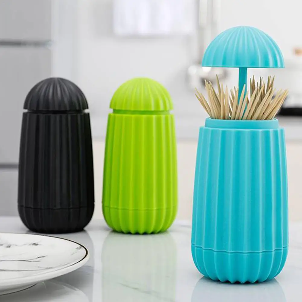 Plastic Cactus Toothpick Box Press-type Large Capacity Holder Cotton Swab Storage Decorative For Home Living Room | Дом и сад