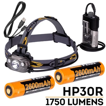 

Fenix HP30R Cree LEDs Max 1000 Lumens Spotlight and Floodlight Headlamp with 2600mAh Batteries
